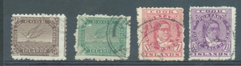 Cook Is 1900-18 sg.15a, 23, 26, 42 used 