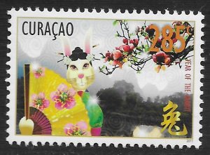 Curacao #17 285c Chinese New Year - Year of the Rabbit ~ MNH