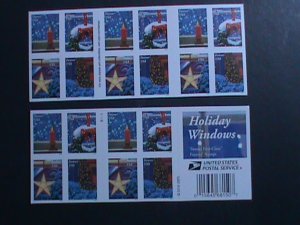 ​UNITED STATES- HOLIDAY WINDOWS-CHRISTMAS MNH BOOKLET OF 20 FOREVER STAMPS VF