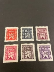 Czechoslovakia sc O8,O10-O12,O14,O18 MH