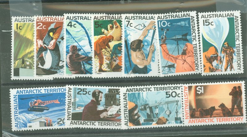 Australian Antarctic Territory #L8-L18  Single (Complete Set)