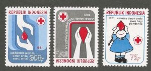 INDONESIA   SC #  1117 - 9     MNH