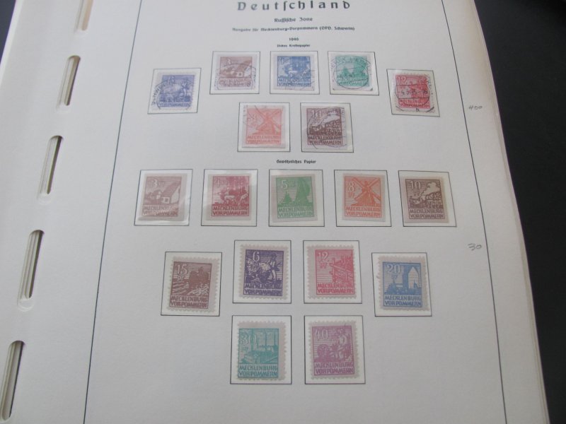 GERMANY SBZ 1948-49 MNH/USED COLLECTION ON PAGES 1525 EUROS FANTASTIC START(196)