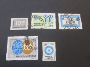 Argentina 1976 Sc 1118,1160,1179,1195,1208 FU