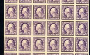 Scott #483 Washington Imperf Block of 54 NH (#483-34)