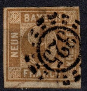 Bavaria #12 F-VF Used CV $16.00  (X3202)