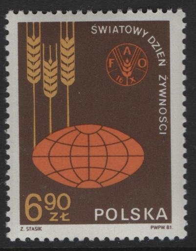 POLAND, 2487, MNH, 1981, World food day