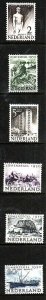 Netherlands-Sc#B208-13- id7-unused VLH semi-postal set-Ships-1950-