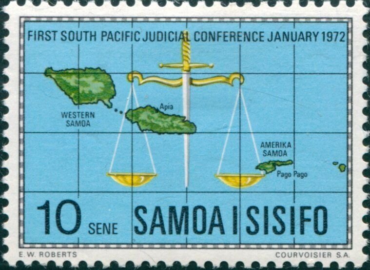 Samoa 1972 SG377 10s Judicial Conference MNH