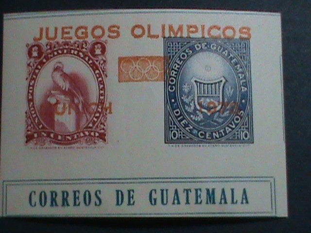 GUATEMALA-1972-SC#419- 20TH OLYMPIC GAMES IMPERF -MNH S/S SHEET VERY FINE