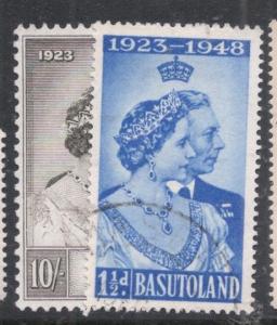 Basutoland Silver Wedding SG 36-7 VFU (10dlk)