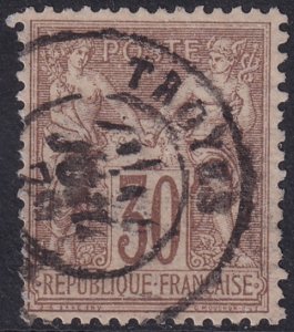 France 1876 Sc 73 used Troyes date cancel