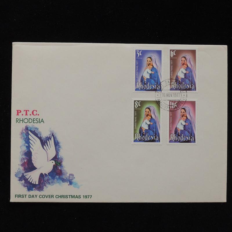 ZS-AC839 RHODESIA - Fdc, 1977 Christmas Cover