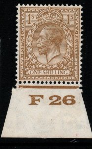 GB SG429 N45(2) 1924 1/= BUFF-BROWN CONTROL F26 MTD MINT