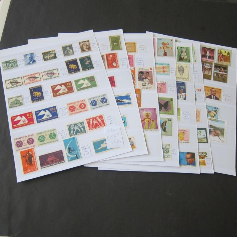 Cuba modern sets 176 stamps All MNH 