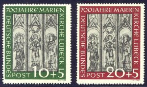 GERMANY #B316-17 Mint NH BELOW 40% - 1941 Lubeck Set