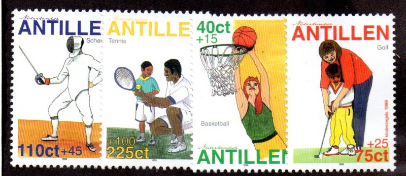 NETHERLANDS ANTILLES B336-9 MH SCV $10.40 BIN $5.20 SPORTS