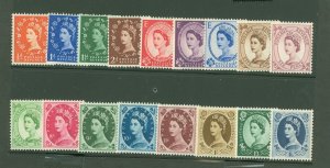 Great Britain #292-308  Single (Complete Set)