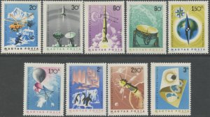 HUNGARY Sc#1659-1667 1965 Arctic Exploration Complete Set OG Mint LH