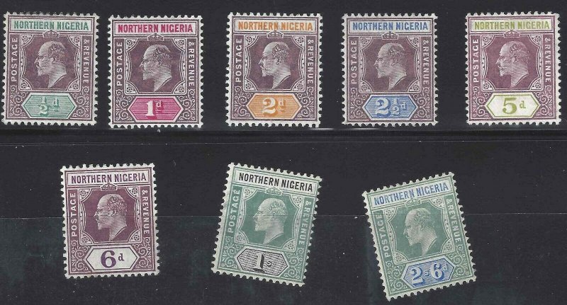 Northern Nigeria 1905 SC 19-26 Mint SCV $253.00 Set