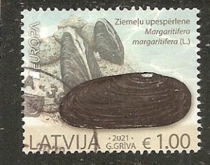 Latvia    Scott   1069   Endangered Species      Used