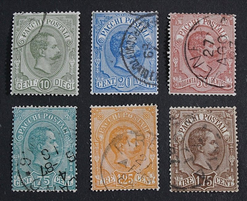 ITALY SC#Q1-6 XF USED COMPLETE SET CV$500.00