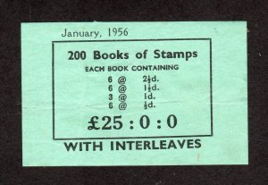 BOOKLET PACKAGING FOR JANUARY 1956 2/6 BOOKLET