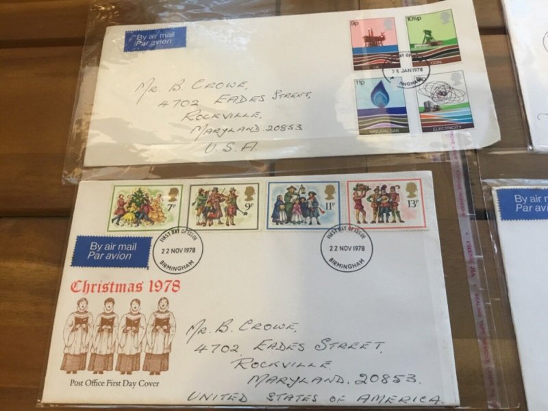 ICOLLECTZONE Great Britain International Usage First Day Cover Lot   (F200)