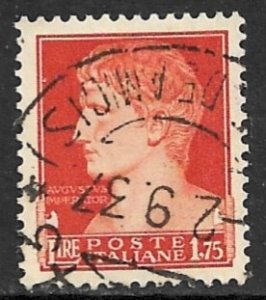 ITALY 1929-42 1.75L  Augustus Caesar Fasces Issue Sc 224 VFU