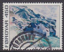 Faroe Islands sc#19 1975 450o Map defin used