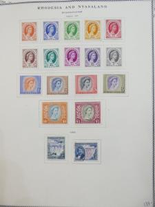 EDW1949SELL : RHODESIA Comprehensive Mint & Used collection on pages. Cat $2734