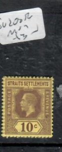 MALAYA STRAITS SETTLEMENTS KGV 10C SG 202B   MOG  P0320A H