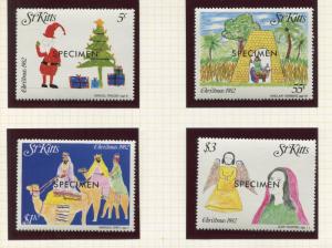 St Kitts - Scott 102-105 -Christmas Drawings -1982 - MNH - Set of 4 Stamps