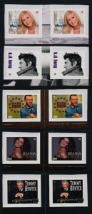 Canada 2766-70 Gutter Pairs MNH Country Music Artists, Shania Twain, K.D. Lang