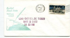 D7341 Loki Datasonde Rocket Fired From Wallops Island Spacecover USA 1972