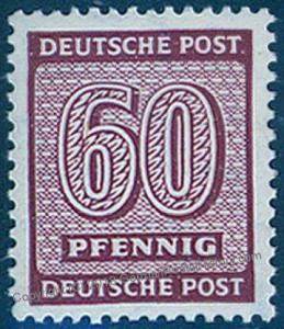 Germany 1946 SBZ West Sachsen Mi137Yb MNH Expertized Sturm BPP 86967