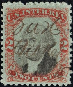 R151 2¢ Third Issue Documentary Stamp (1874) Used