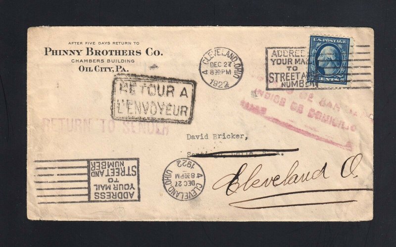 Oil City, PA 1922 QUAKER STATE OIL Letter CHILE