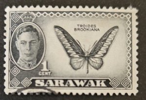 Sarawak 1950 SG171 used 1c KGVI  pictorial definitive issue