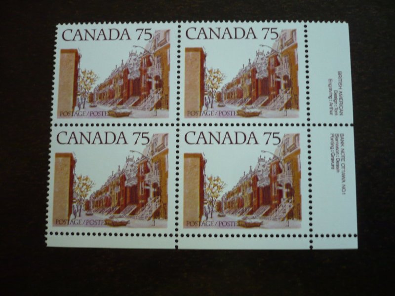 Stamps - Canada - Scott# 724 - MNH Plate Block 1 - LR Block of 4 Stamps