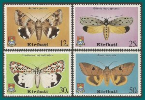 Kiribati 1980 Moths, MNH #356-359,SG117-SG120