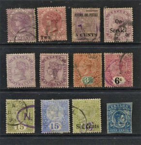 STAMP STATION PERTH Ceylon #11 Early  QV Mint / Used Stamps +1 - Unchecked