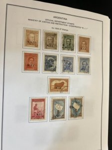 Argentina Official Department stamp Collection