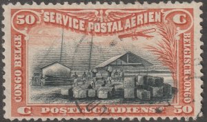 Congo, stamp, Scott#C1, used, hinged,  #QC-C1
