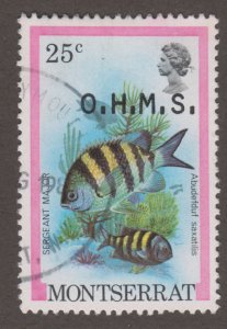 Montserrat O49 Fish O/P 1981