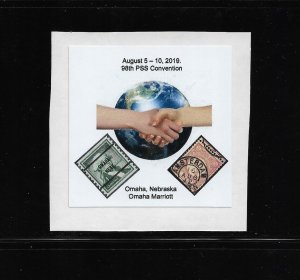 Precancel Stamp Society (PSS) Convention Seal/Label; 2019, Square Corners, MNH