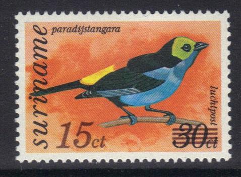 Surinam 1986  MNH   Air   birds   15ct on 30 ct   #