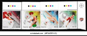 MALTA - 2016 OLYMPIC GAMES - 4V MINT NH SET