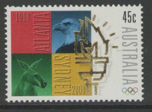 AUSTRALIA SG1638 1996 PASSING OF THE OLYMPIC FLAG MNH