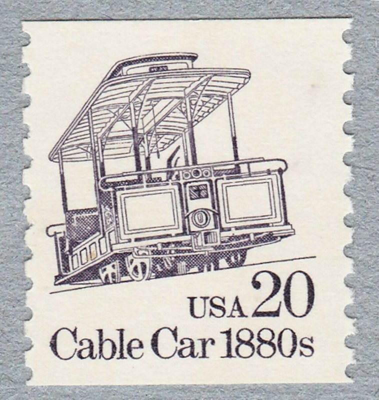 Single 20c Cable Car Overall Tag US 2263b MNH F-VF